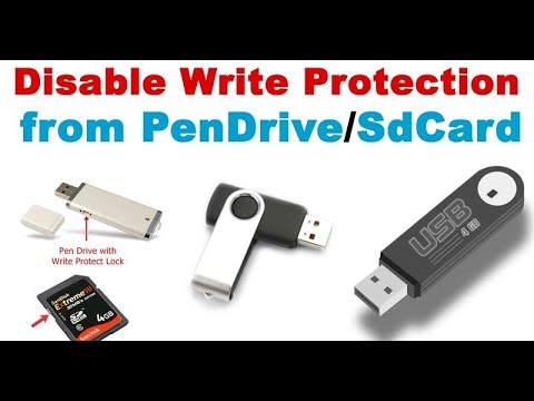 how to disable write protection usb